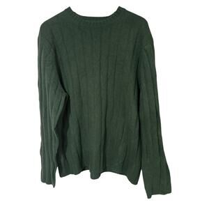 Gap Men's XL Forrest Green Sweater 100% Lambs Wool